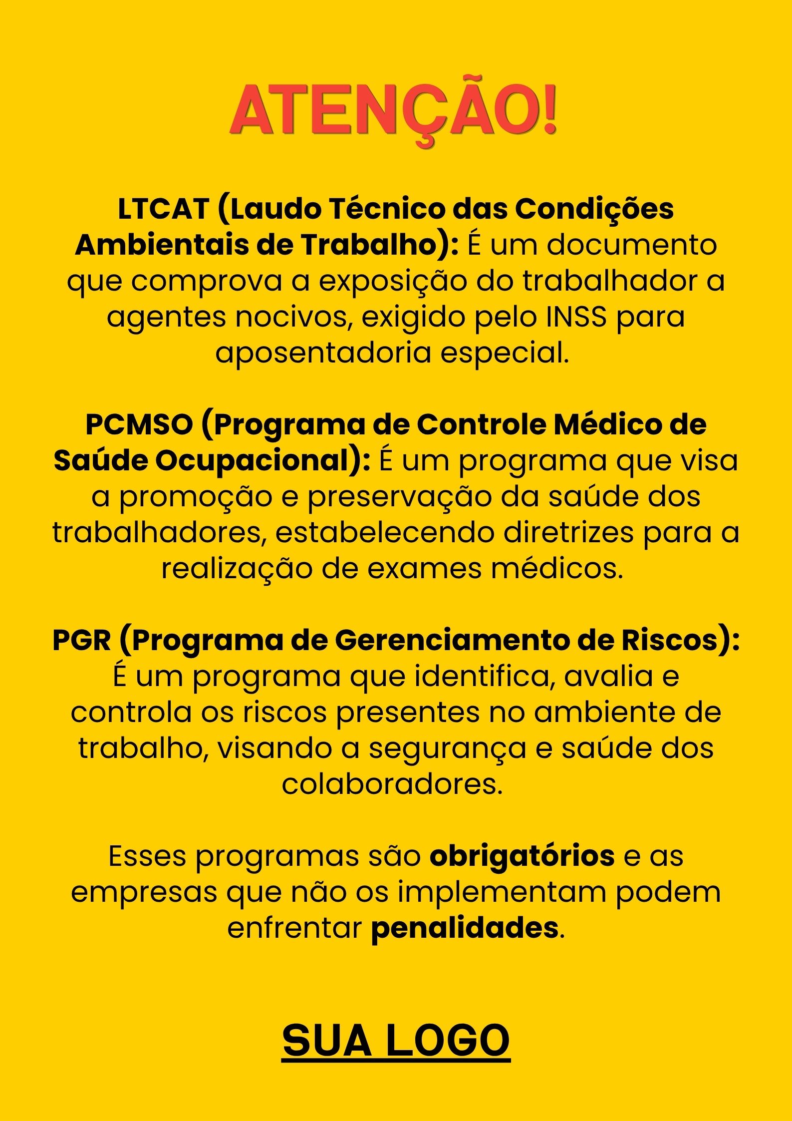 LTCAT PCMSO PGR